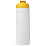 Baseline® Plus 750 ml sportfles met flipcapdeksel - Wit/Geel