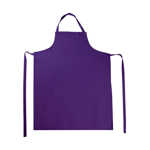 AMSTERDAM Bib Apron with Pocket - Purple - One Size