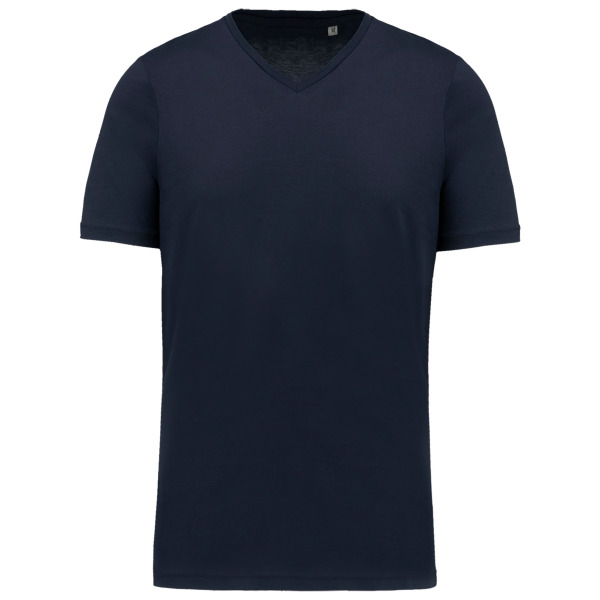 Heren-t-shirt Supima® V-hals korte mouwen Navy 3XL
