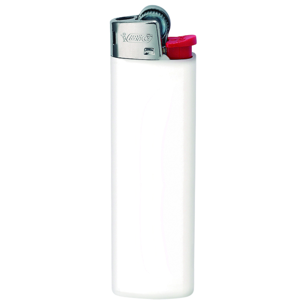 BIC® J23 Aansteker J23 Lighter BO opaque white_BA white_FO red_HO chrome