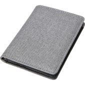 Polyester creditcard mapje grijs