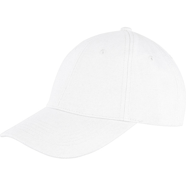 Memphis Brushed Cotton Low Profile Cap White One Size