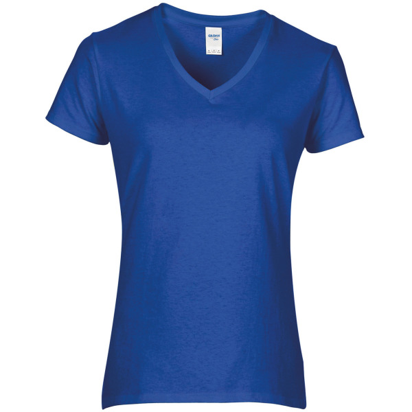 Premium Cotton  Ladies' V-neck T-shirt Royal Blue XXL