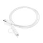 2-in-1 cable MFi licensed, white