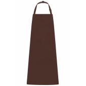 Apron with Bib - brown - one size