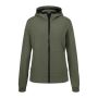 Ladies' Hooded Softshell Jacket - olive/camouflage - XS