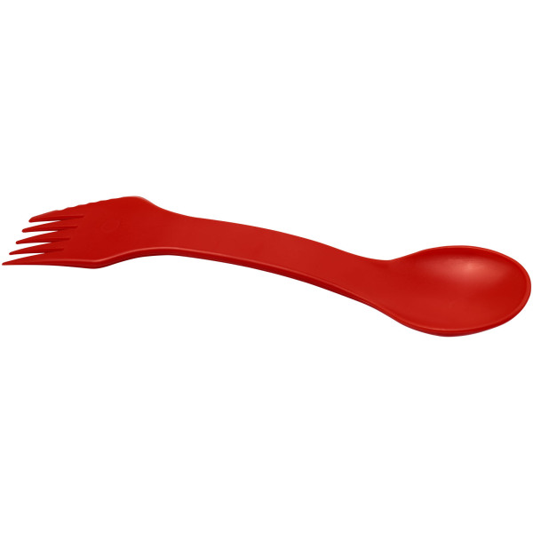 Epsy 3-in-1 spoon, fork, and knife - Red