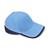 Teamwear Competition Cap - Sky Blue/French Navy/White - One Size