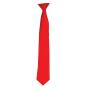 'Colours' Satin Clip Tie, Red, ONE, Premier