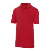 AWDis Kids Cool Polo Shirt, Fire Red, 12-13, Just Cool