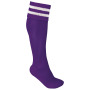 Sportsokken Met Contraststrepen Sporty Purple / White 35/38 EU
