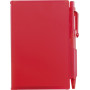 ABS notebook with pen Lucian red