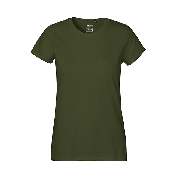 Neutral ladies classic t-shirt-Military-XS