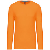Men's long-sleeved crew neck T-shirt Orange L