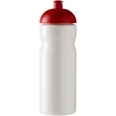 H2O Active® Base 650 ml drikkeflaske med kuppelformet låg - Hvid/Rød