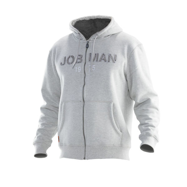 Jobman 5154 Vintage hoodie lined li-do-grijs xl