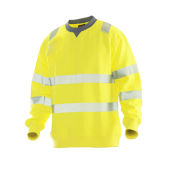 Jobman 5123 Hi-vis sweatshirt geel s