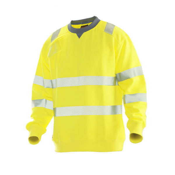 Jobman 5123 Hi-vis sweatshirt geel s
