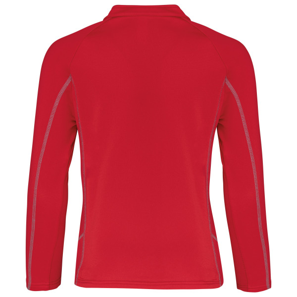 Kinderrunningsweater Met Halsrits Sporty Red 6/8 ans