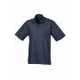 Short Sleeve Poplin Shirt, Navy, 18.5, Premier