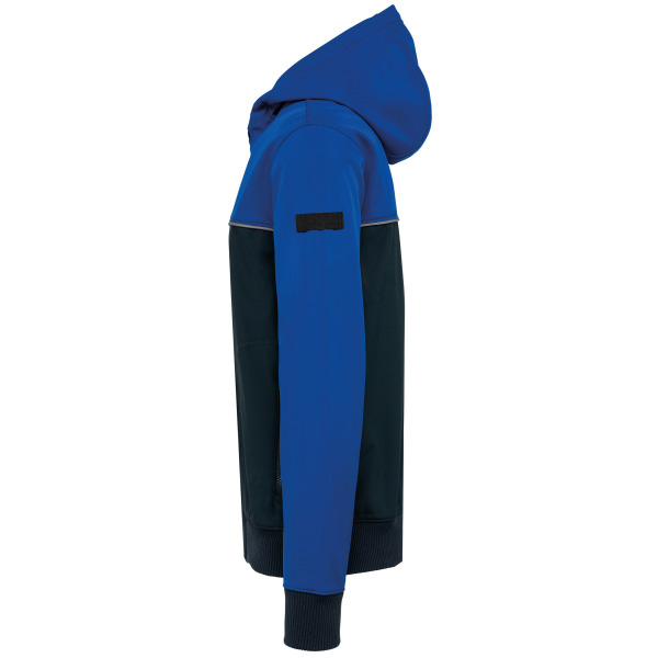 3-laags unisex softshelljas in twee kleuren Navy / Royal Blue M