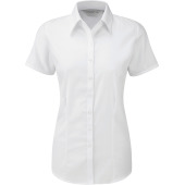 Ladies Short Sleeve Herringbone Shirt