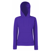 Ladies Classic Hooded Sweat - Purple - M