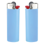 BIC® J26 Aansteker J26 Lighter BO light blue _BA white_FO red_HO chrome