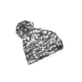 MB7977 Coarse Knitting Hat carbon/gebroken-wit one size