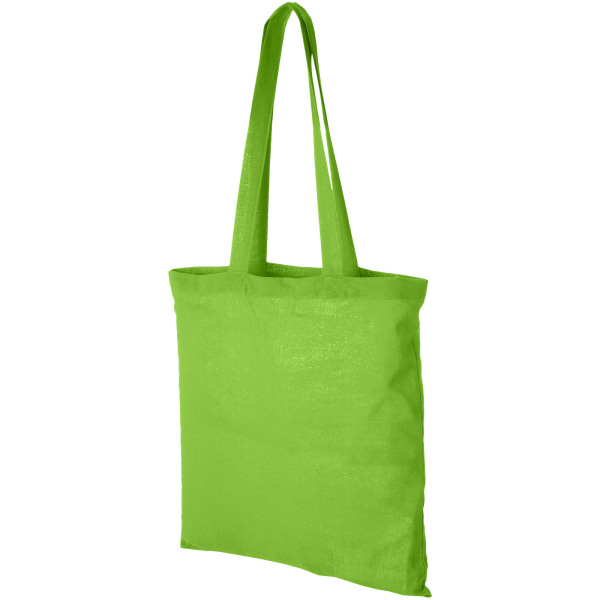 Carolina 100 g/m² cotton tote bag 7L - Lime