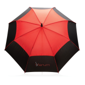 27" Impact AWARE™ RPET 190T auto open stormproof paraplu, rood