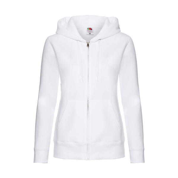 Premium Hooded Sweat Jacket Lady-Fit - White - 2XL (18)