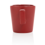 Ceramic modern coffee mug, red
