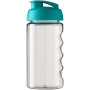 H2O Active® Bop 500 ml flip lid sport bottle - Transparent/Aqua blue