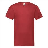 FOTL Valueweight V-Neck T, Red, XXL