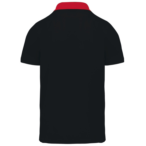 Tweekleurige herenpolo jersey Black / Red 3XL