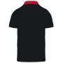 Tweekleurige herenpolo jersey Black / Red 3XL