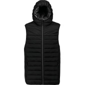 Bodywarmer met capuchon volwassene Black XS