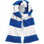 Gestreepte sjaal Stadium Bright Royal / White One Size
