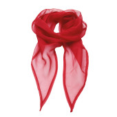 Ladies Chiffon Scarf Red One Size