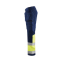 High Vis werkbroek met stretch en gereedschapzakken