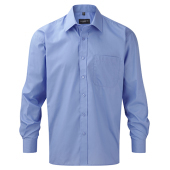 Poplin Shirt LS - Corporate Blue - XL