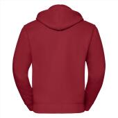 RUS Men Authentic Zip Hood Jacket, Classic Red, XS