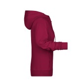 Ladies' Zip Hoody - wine - XS