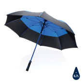 27" Impact AWARE™ RPET 190T auto open stormproof paraplu, blauw