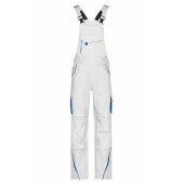 Workwear Pants with Bib - COLOR - - white/royal - 42