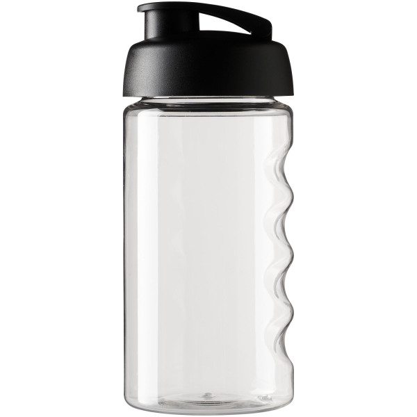 H2O Active® Bop 500 ml flip lid sport bottle - Transparent/Solid black