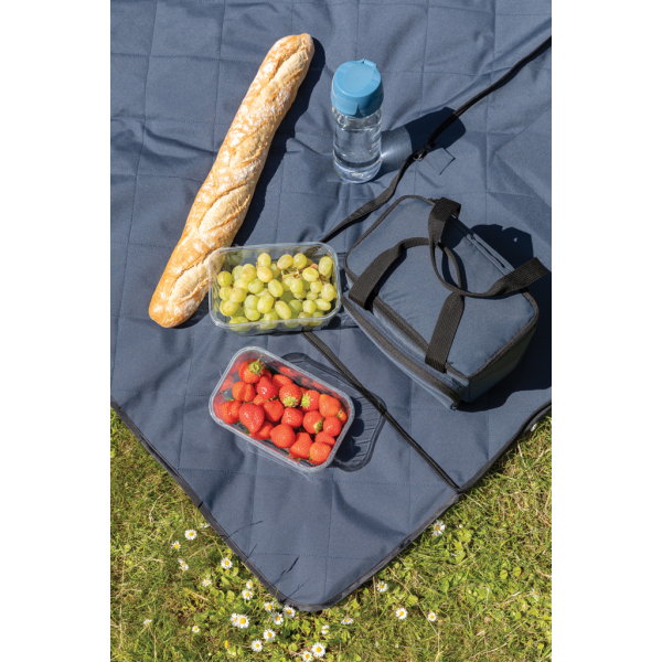 Impact Aware™ RPET opvouwbare gewatteerd picknickkleed, donkerblauw