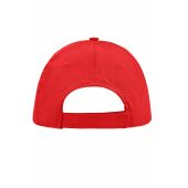 MB6552 5 Panel Promo Sandwich Cap - red/white - one size