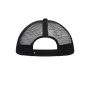 MB071 5 Panel Polyester Mesh Cap for Kids - black/black - one size